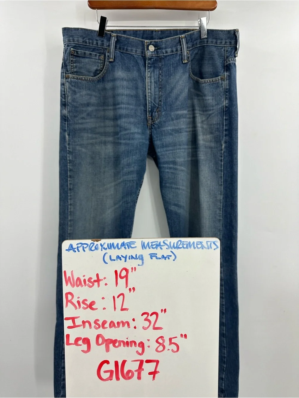 Levi's 569 Blue Straight-Leg Jeans 34x34